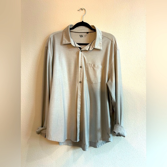 Men’s VRST Light Gray Button-Up Shirt - Picture 1 of 2
